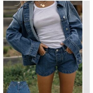 PARKE denim mini shorts